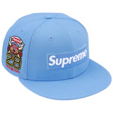 Supreme Shop Anniversary Box Logo 59FIFTY Fitted Hat Light Blue Tokyo