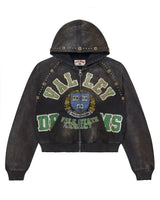 Vale Forever Gem Zip Up Hoodie Black