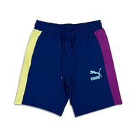 Puma Men’s Colorblock Jersey Shorts Electro Blue/Purple/Yellow