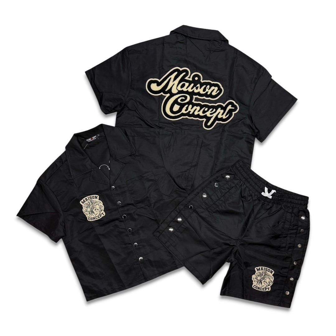 Maison Concept Nylon Short Set Black