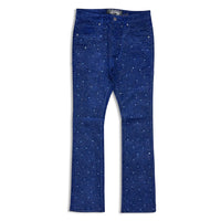 Vicious Denim Men's Stacked Embellished Jeans Royal Blue