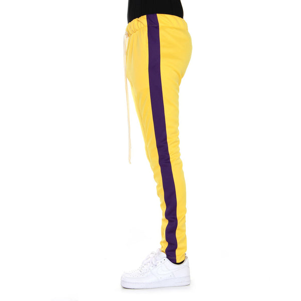 EPTM TRACK PANTS-YELLOW/PURPLE