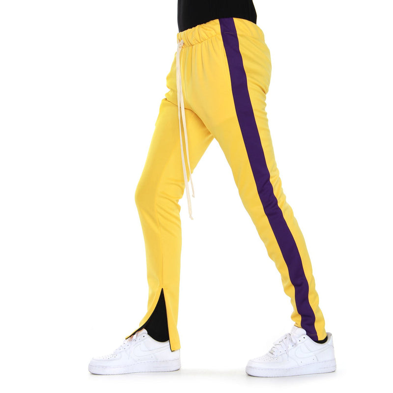 EPTM TRACK PANTS-YELLOW/PURPLE