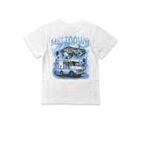 Denimicity kids Melt Down On Sunset Tee White/Baby Blue