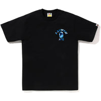 Bape Men’s Abc Camo College Ats Tee Black X Blue