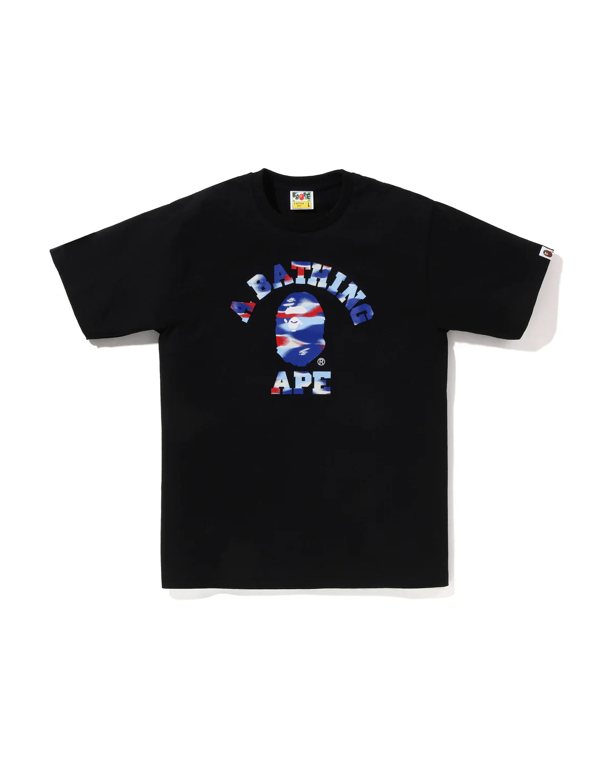 Bape Screen Camo College Tee Black