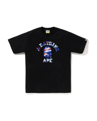 Bape Screen Camo College Tee Black