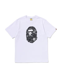 Bape Multi Pixel Camo Ape Head Tee White