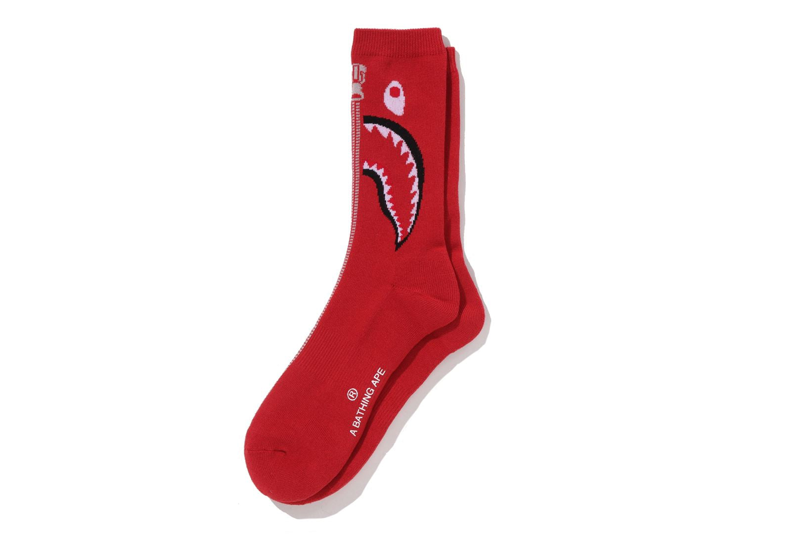 Bape Shark Jacquard Socks Red