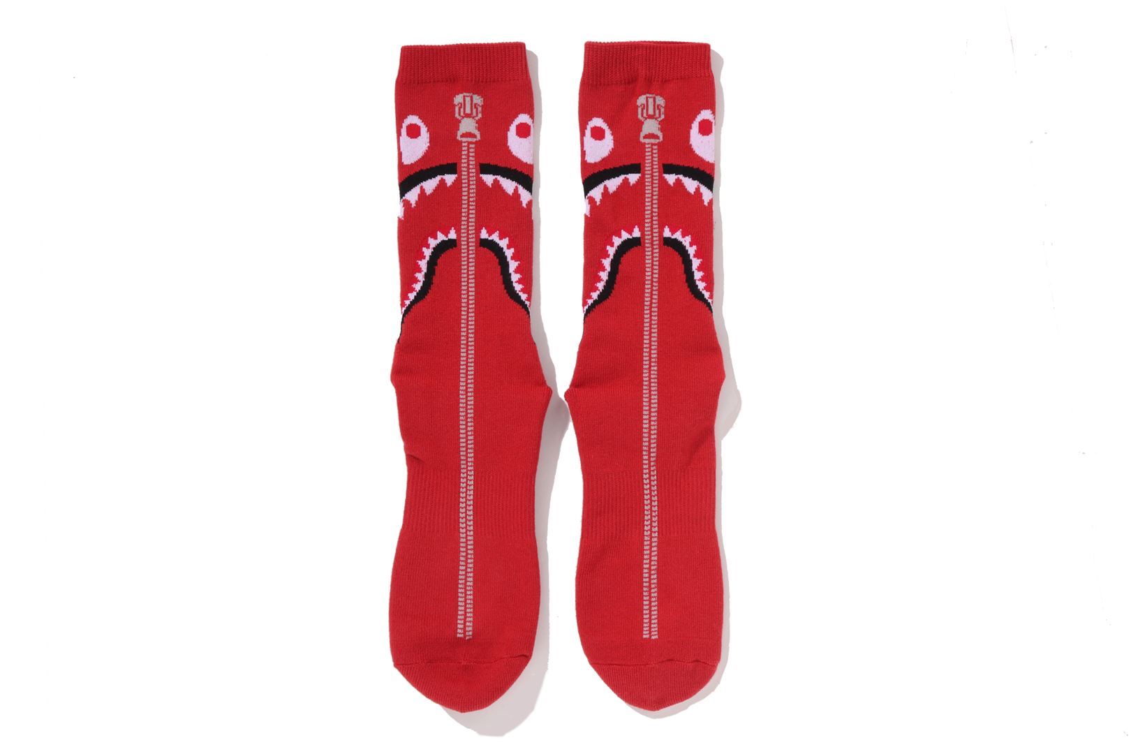 Bape Shark Jacquard Socks Red
