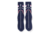 Bape Shark Jacquard Socks Navy Blue