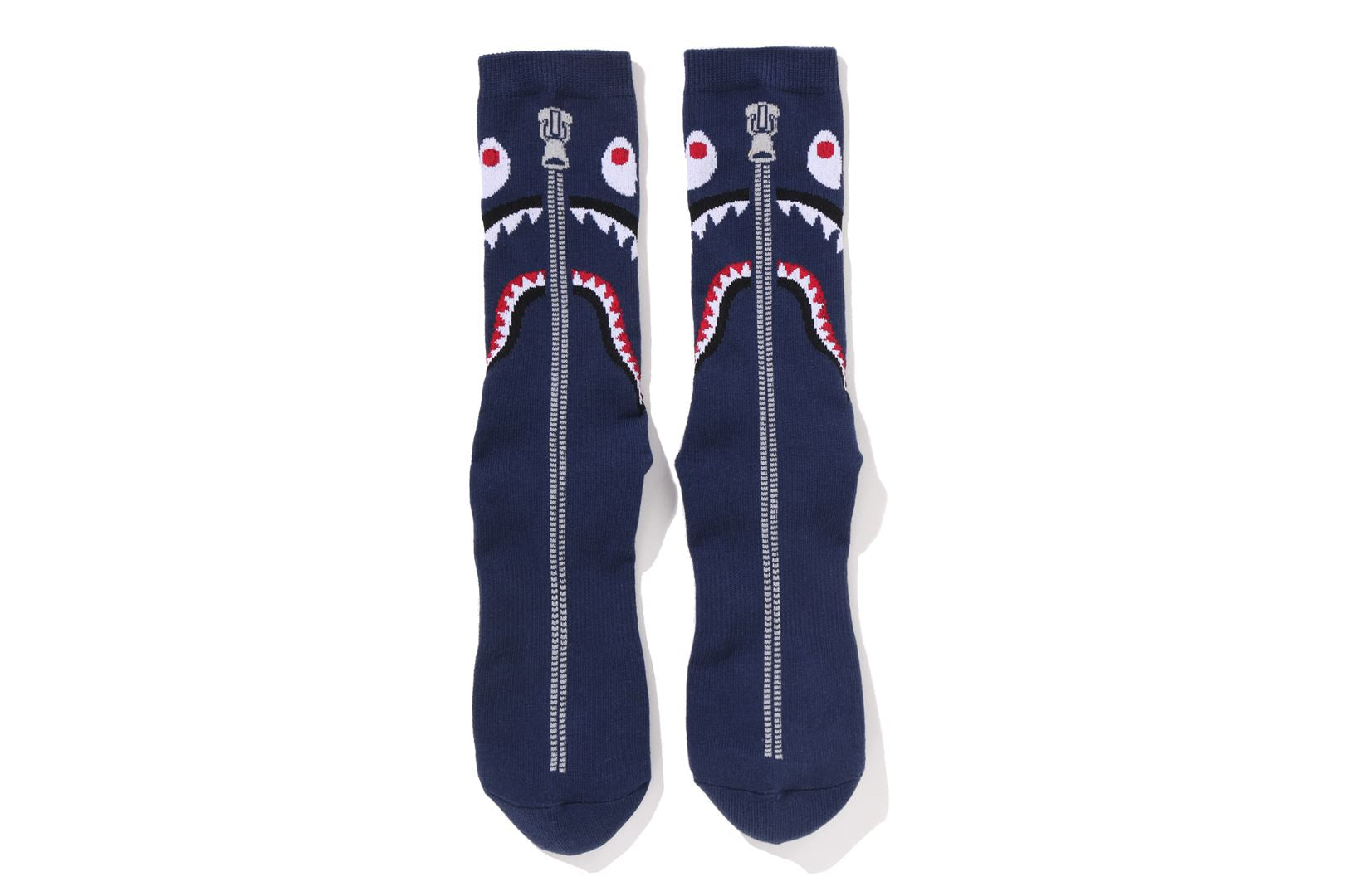 Bape Shark Jacquard Socks Navy Blue