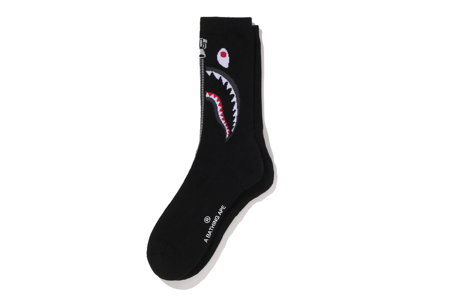 Bape Shark Jacquard Socks Black