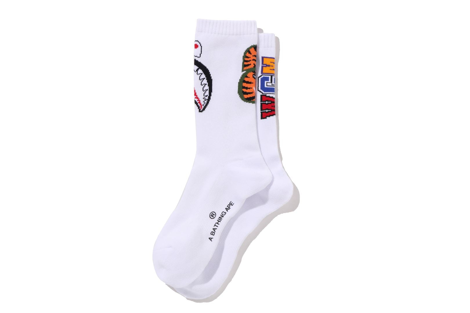Bape Shark Socks White