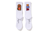Bape Shark Socks White