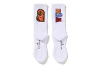 Bape Shark Socks White