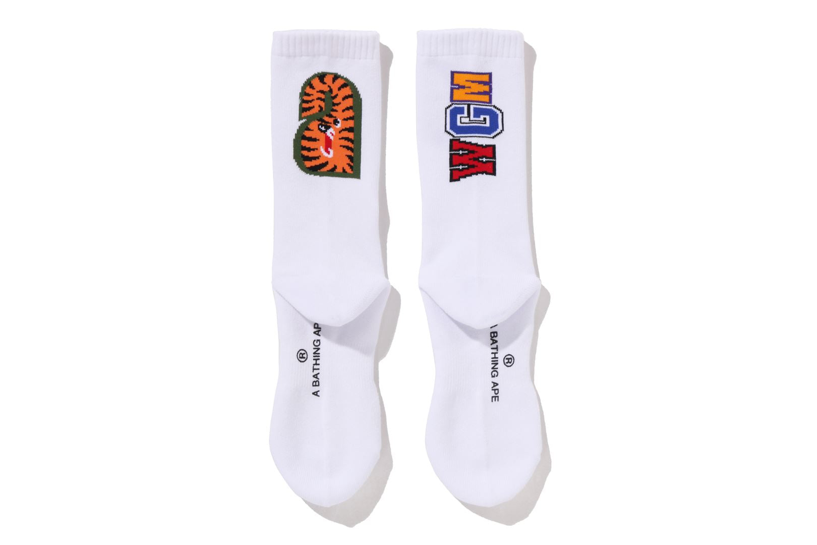 Bape Shark Socks White
