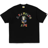Bape Multi Logo College Tee Black