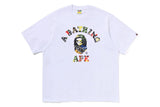 Bape Multi Logo College Tee White
