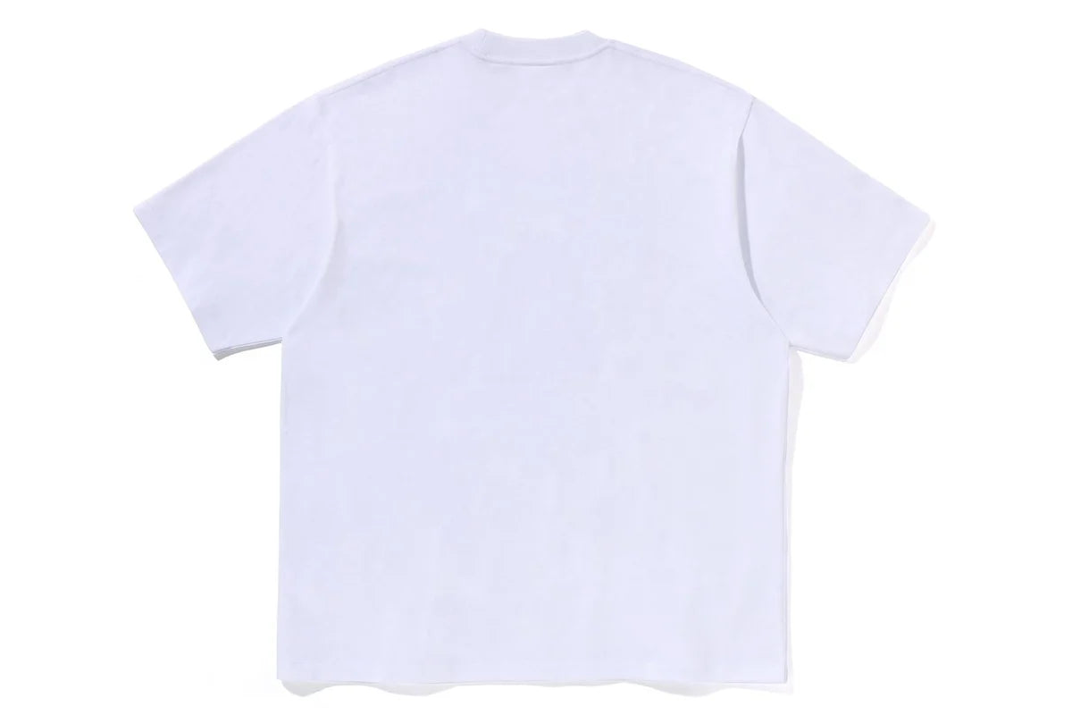 Bape Multi Logo College Tee White