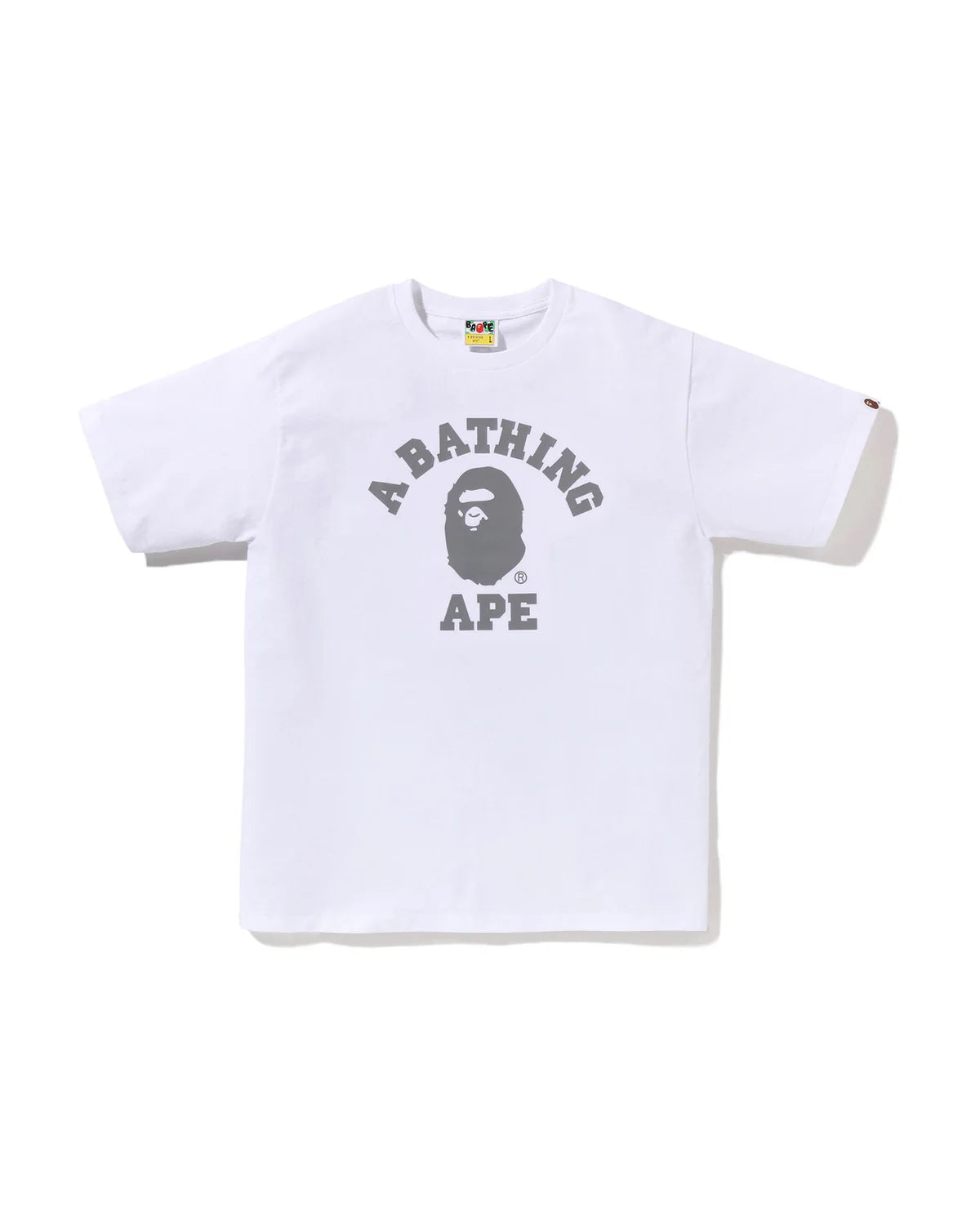Bape Reflective On College Tee White