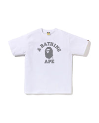 Bape Reflective On College Tee White