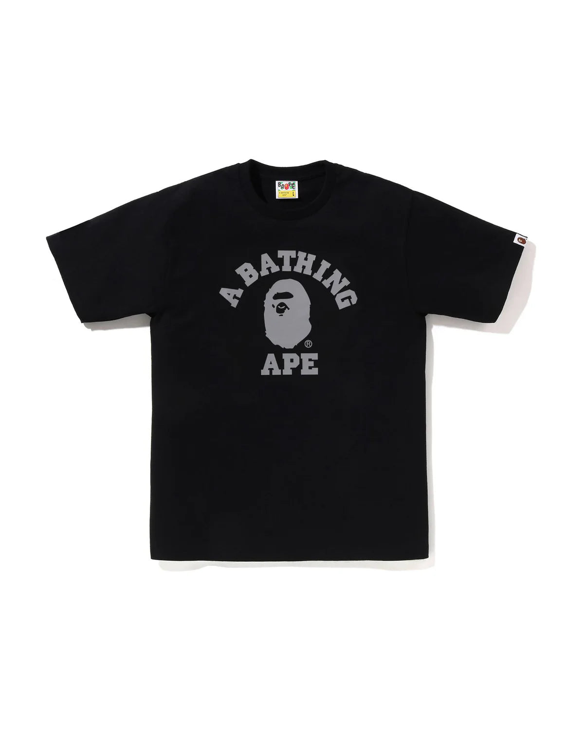 Bape Reflective On College Tee Black