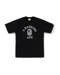 Bape Reflective On College Tee Black