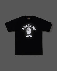 Bape Reflective On College Tee Black