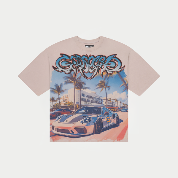 Godspeed Car Meet Miami Tee Stone Wash
