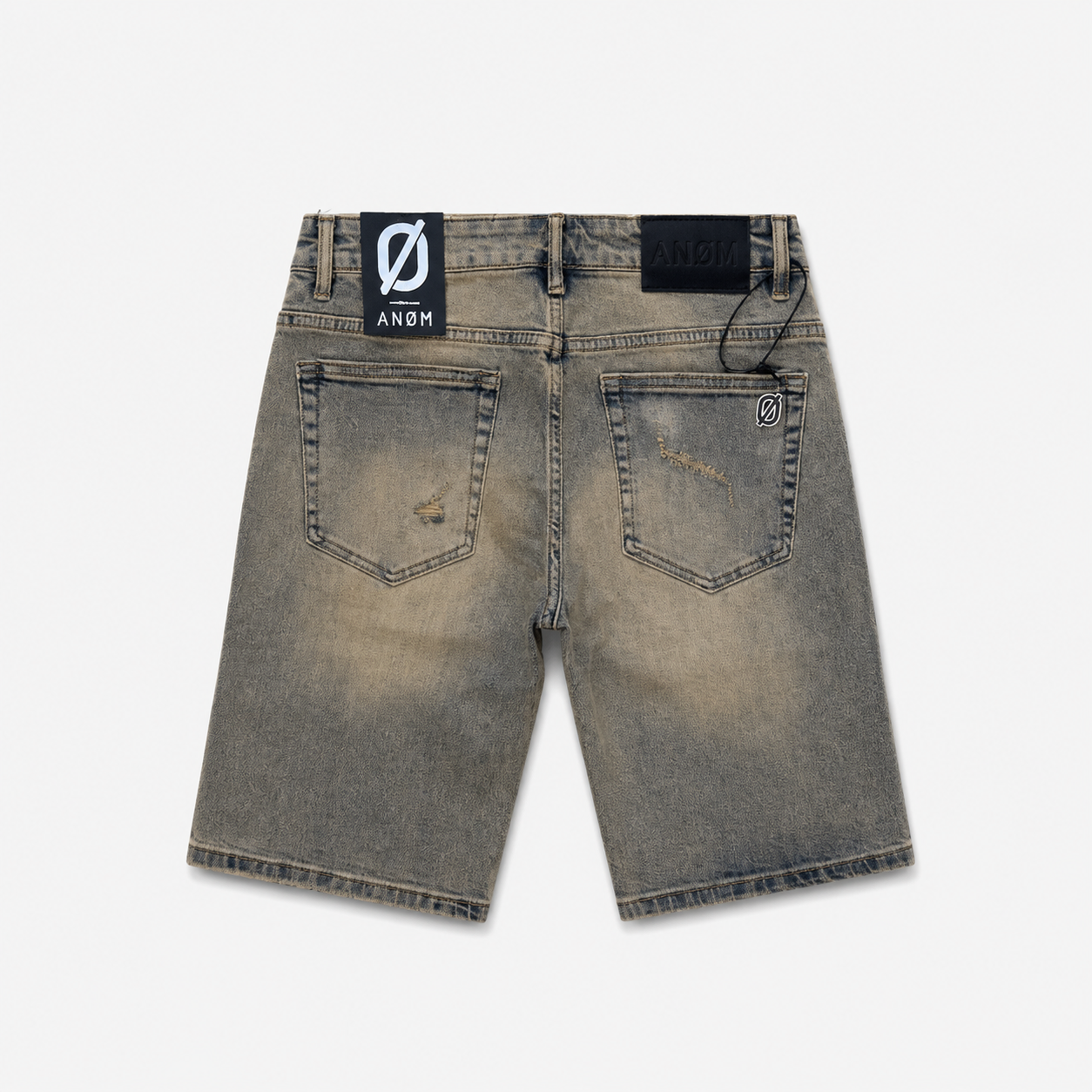 Anom 'Scar' Denim Shorts Vintage Yellow Wash