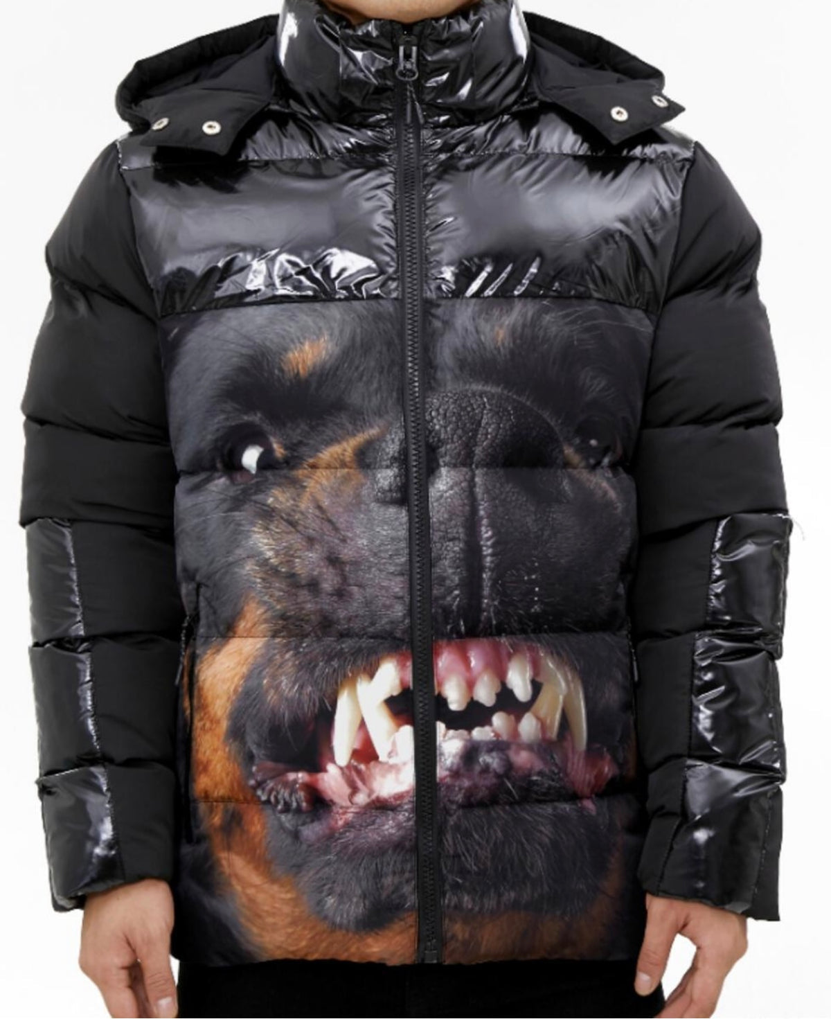 Roku Studio Men’s Rottweiler Puffer Jacket Black