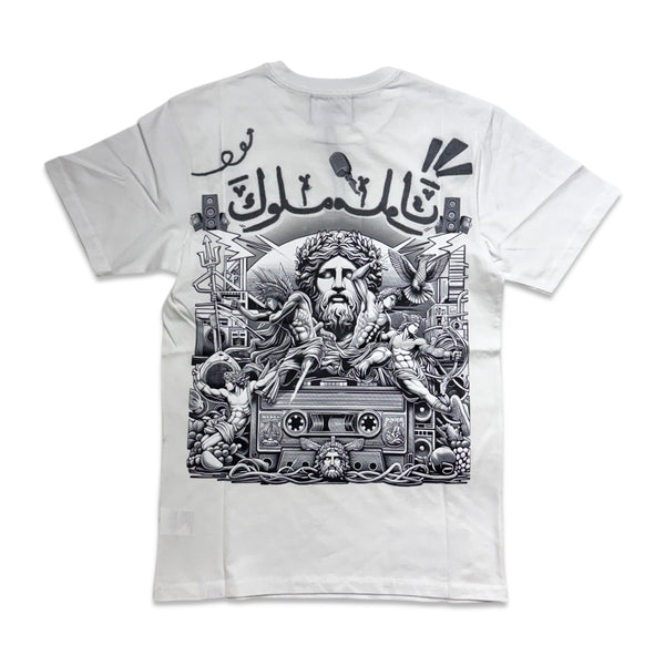 Denimicity Men's 'Reflection of Kings' Graphic T-Shirt – White