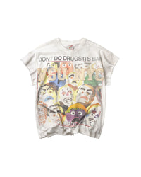 Vale Forever No Drugs Sleeveless Tee White