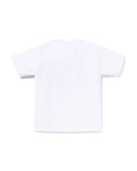 Bape Abc Camo College Milo Tee White X Blue