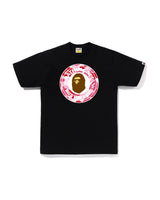 Bape Abc Camo Busy Works Tee Black X Pink