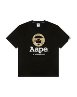 AAPE by A Bathing Ape Moonface Logo Tee – Black/Camo