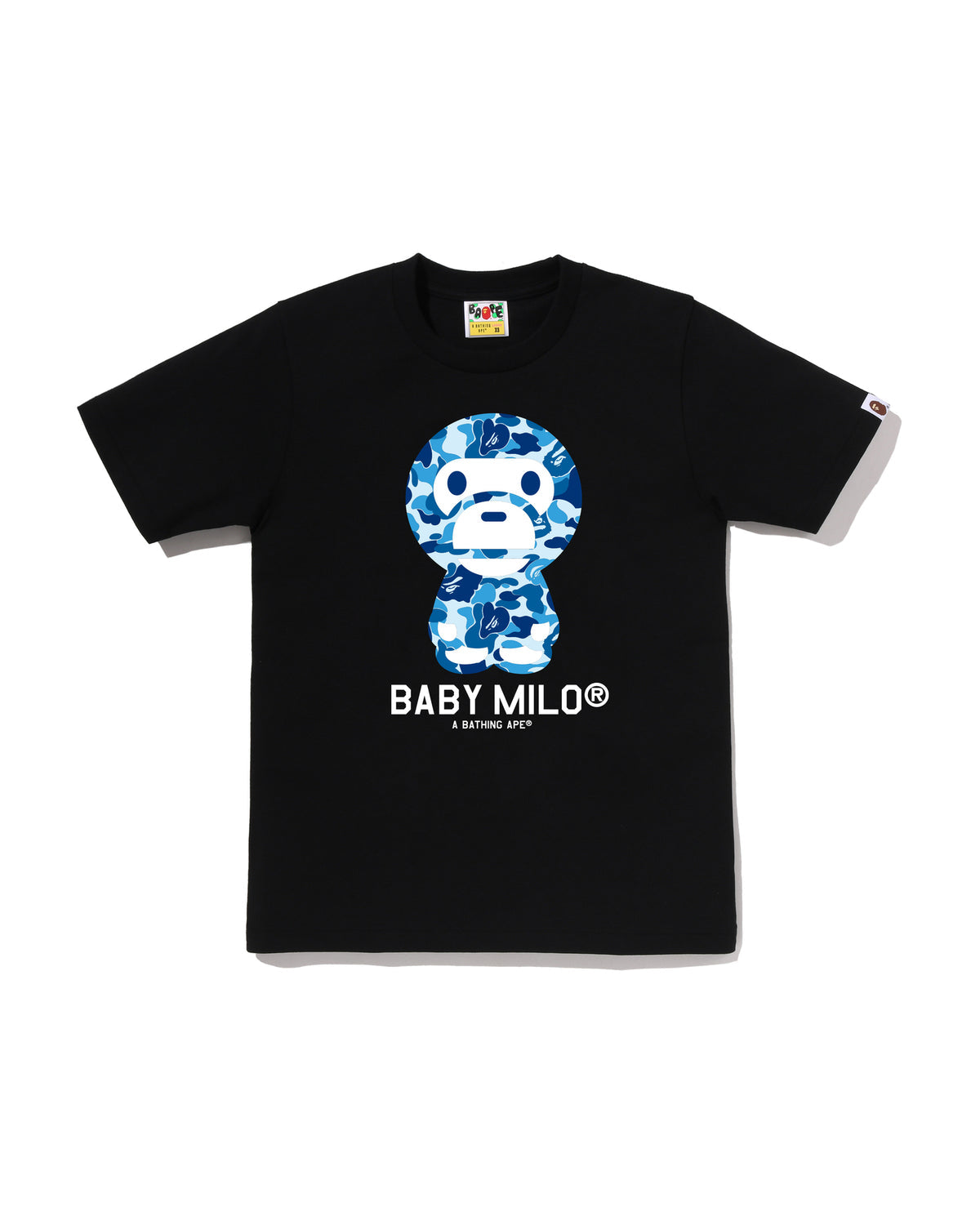 Bape ABC Camo Baby Milo Tee Black X Blue