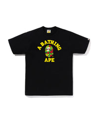 Bape STA Camo College Tee Black X Yellow