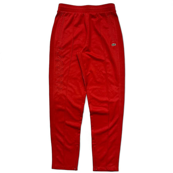 Lacoste Men’s Embossed Logo Track Pants – Red