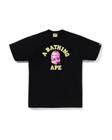 Bape STA Camo College Tee Black X Yellow