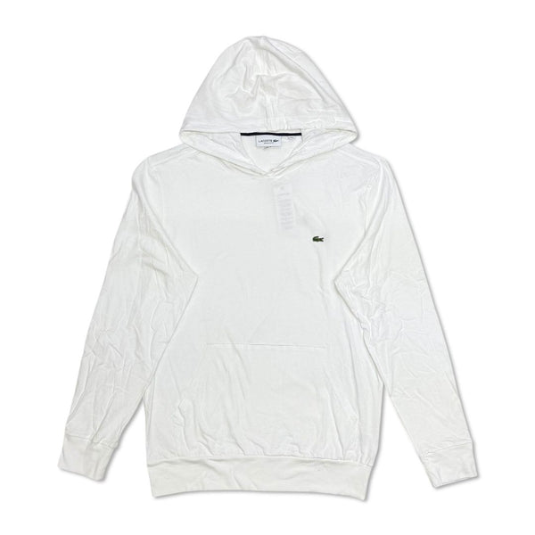 Lacoste Men’s Lightweight Pullover Hoodie – White 001