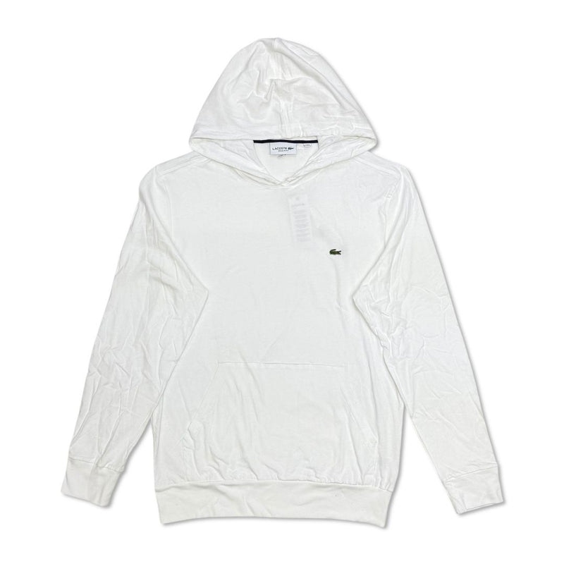 Lacoste Men’s Lightweight Pullover Hoodie – White 001