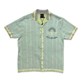 Smoke Rise Havana Jacquard Button-Up Shirt – Mint Green