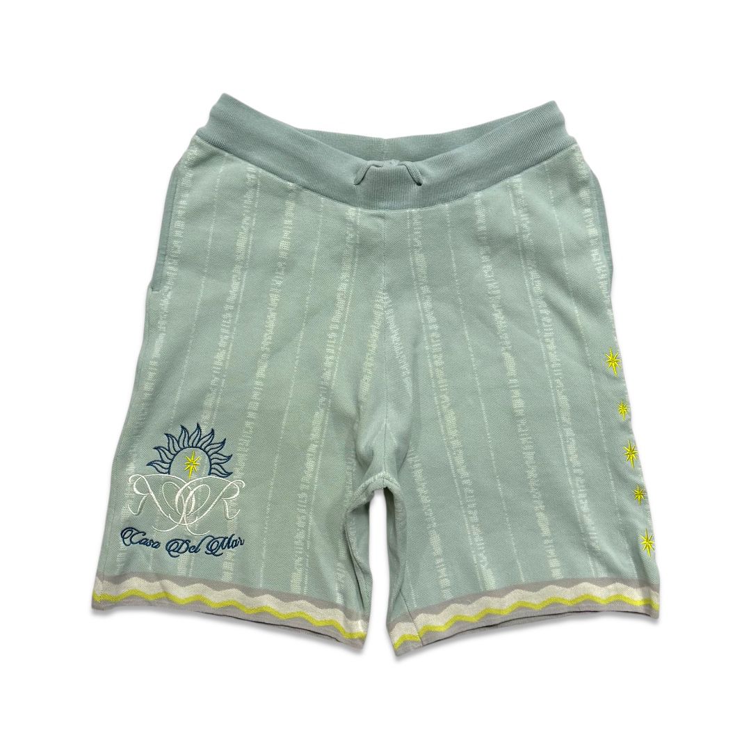 Smoke Rise Havana Jacquard Knit Shorts – Mint Green