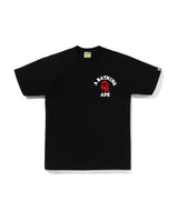 Bape Color Camo College Ats Tee Black X Red