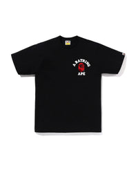 Bape Color Camo College Ats Tee Black X Red
