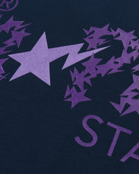Bape Metallic Bape Sta Tee Navy Blue