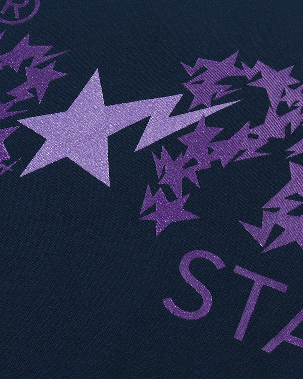 Bape Metallic Bape Sta Tee Navy Blue