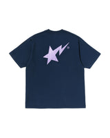 Bape Metallic Bape Sta Tee Navy Blue